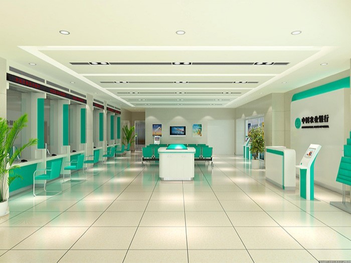 中國農(nóng)業(yè)銀行前臺亞克力展示架定制案例